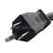 Ac Works SJTW Extension Cord, 14 AWG, Indoor/Outdoor, 14/3, 1 Outlets, 5-15R, Black, PVC, 5-15P, 10 ft S515PR-120QL - alternate 2